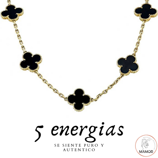 Collar Trébol de 5 Energías